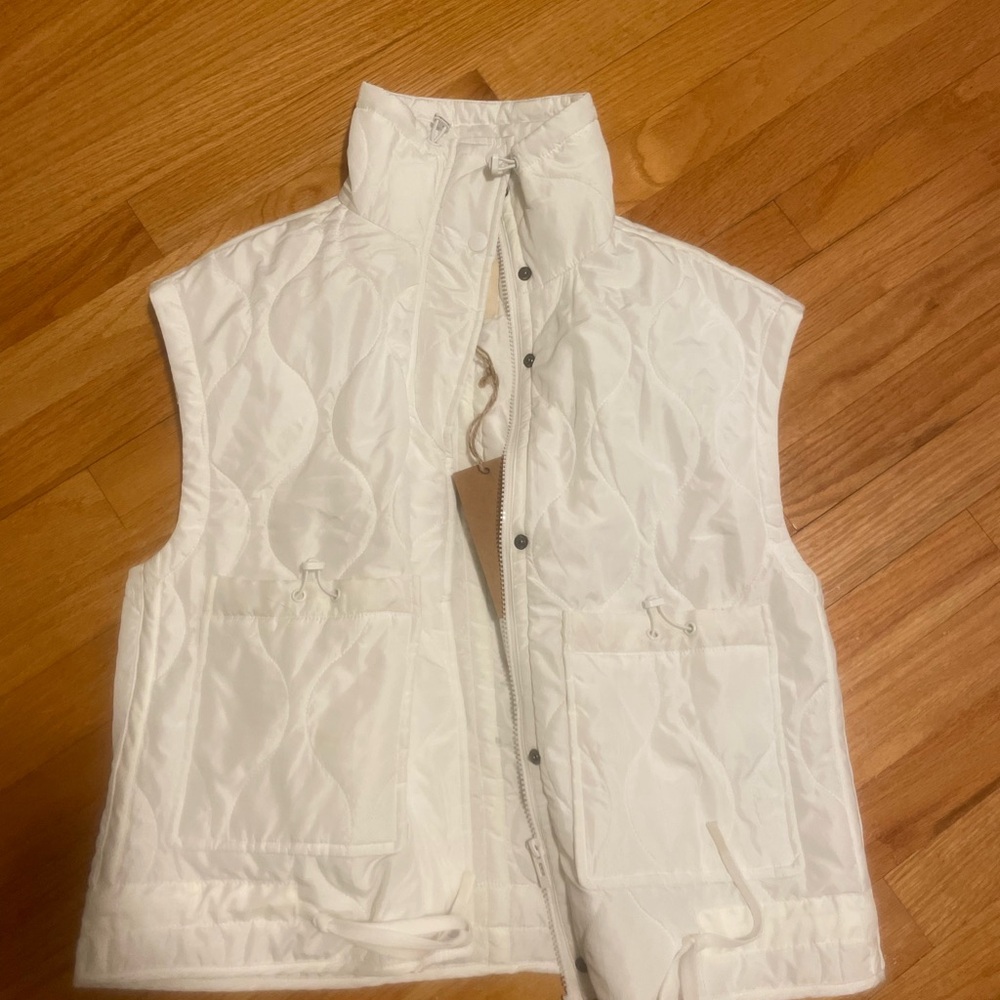 Thread & Supply Off-White Quilted Jacket